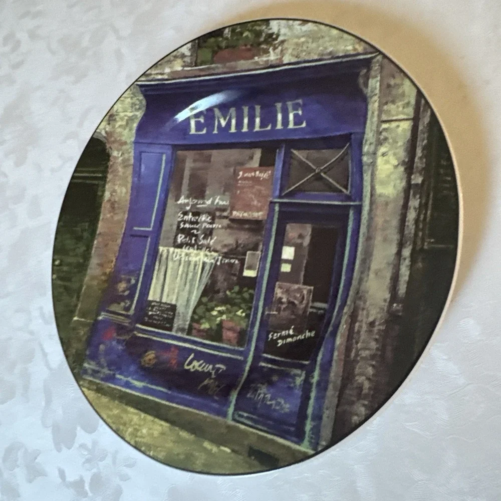 Emilie Sakura French Bistro Plate By Chiu Tak Hak Art In Motion